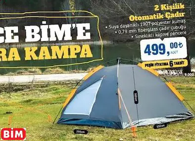2 KİŞİLİK OTOMATİK ÇADIR